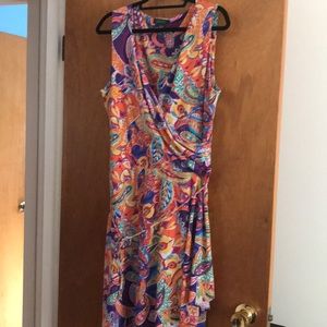 Laure Ralph Lauren Paisley Dress